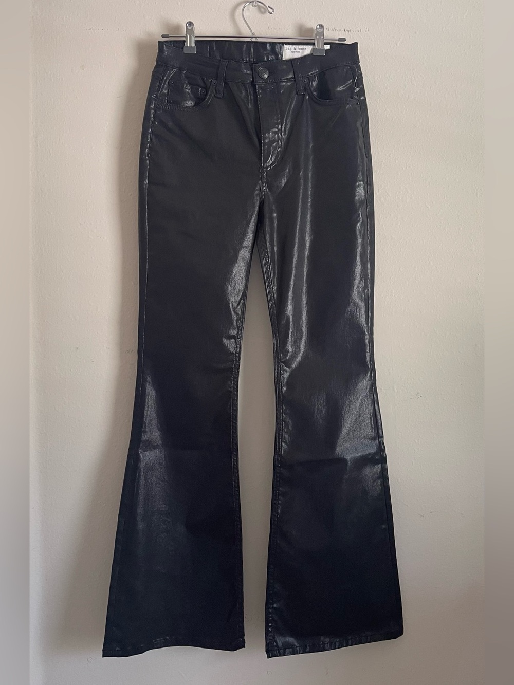 Rag & Bone Flexi Dahlia Coated Flare Jeans Size 27 NWT